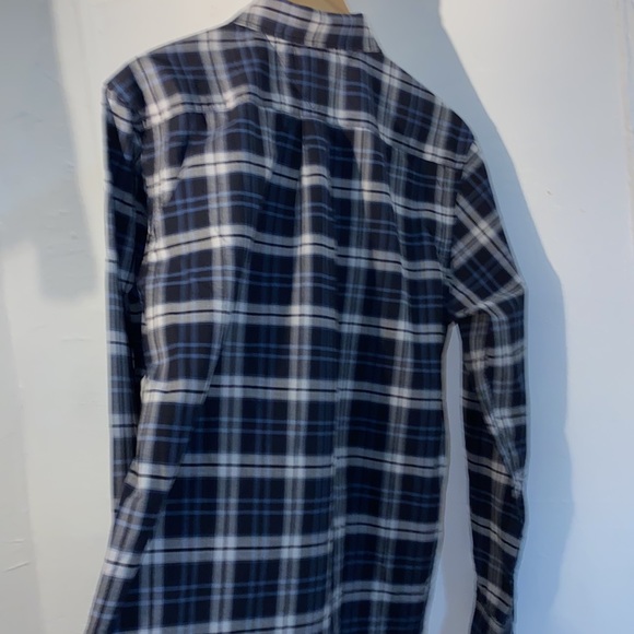 L/S Tommy Hilfiger shirt, Navy/white/grey, Large - Picture 3 of 4